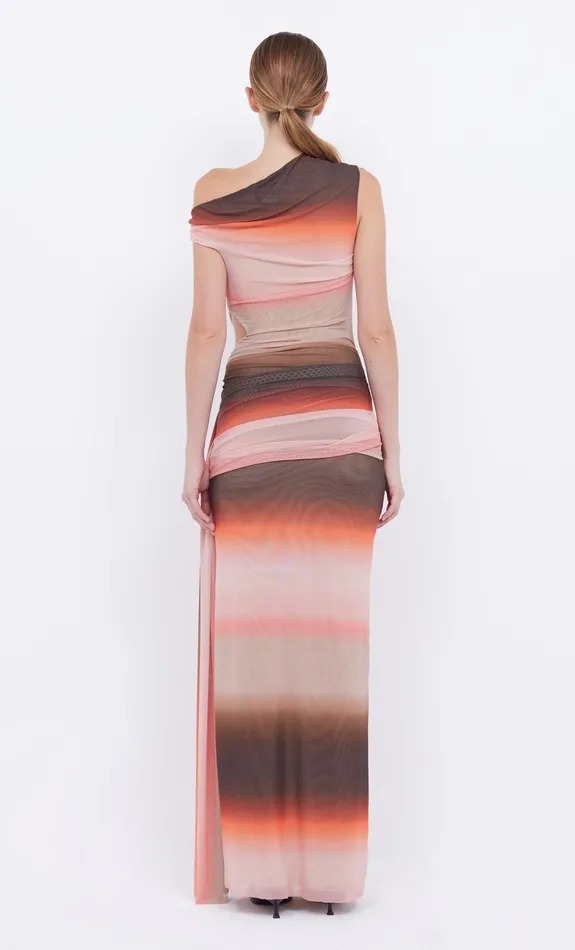 Bec Bridge Prom Dresses Women LOUNA ASYM DRESS 8211 CHOCPINK OMBRE