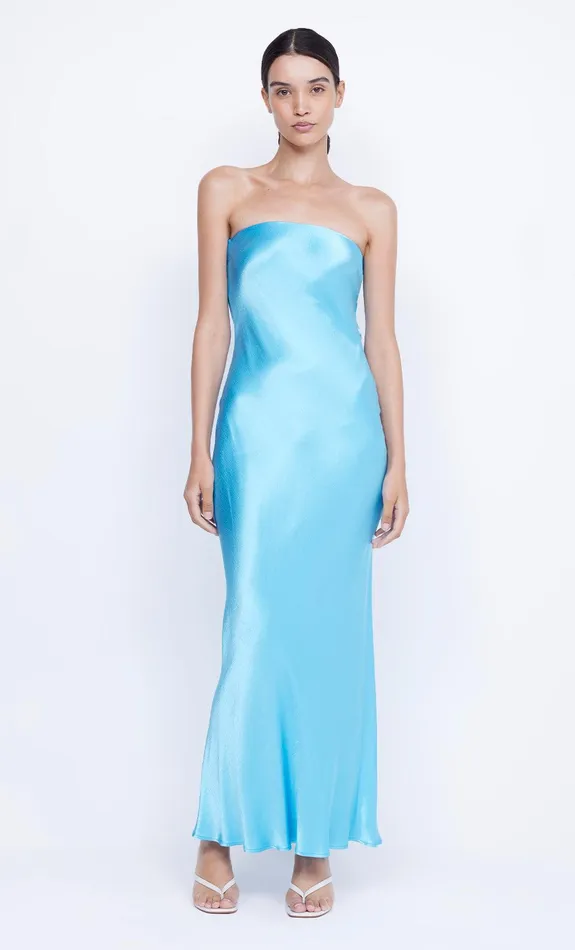 Bec Bridge Prom Dresses Women MOON DANCE STRAPLESS DRESS 8211 TOPAZ BLUE