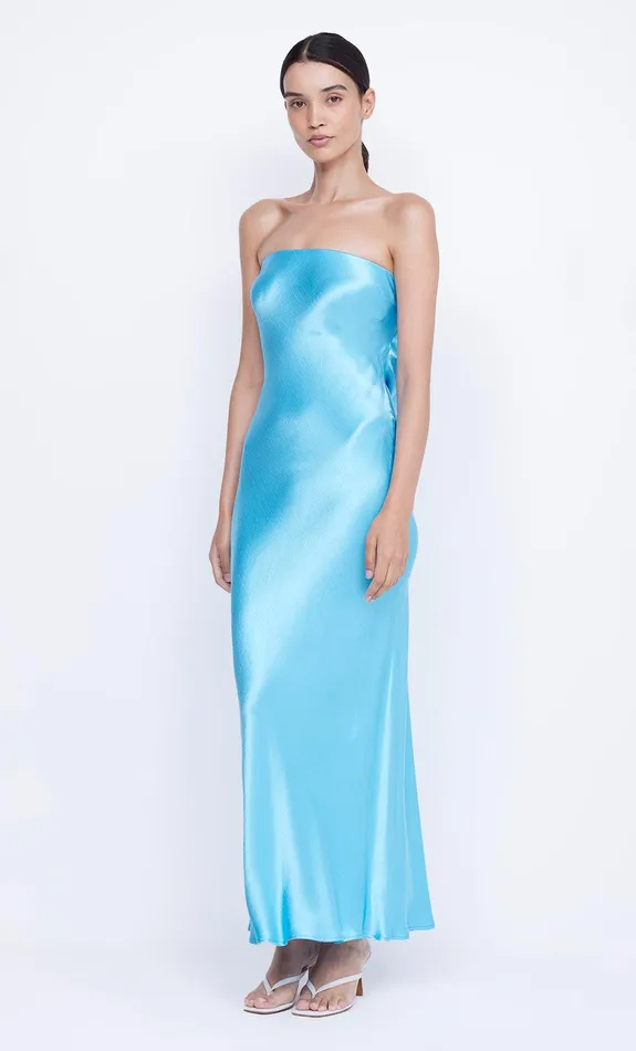 Bec Bridge Prom Dresses Women MOON DANCE STRAPLESS DRESS 8211 TOPAZ BLUE