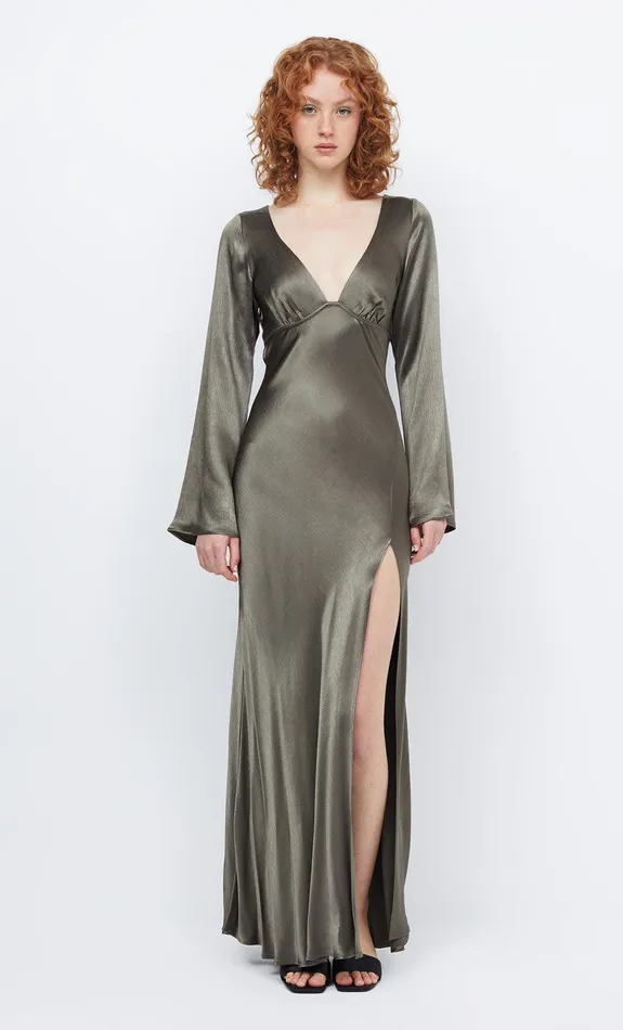 Bec Bridge Prom Dresses Women REN LONG SLEEVE MAXI DRESS 8211 DARK WILLOW