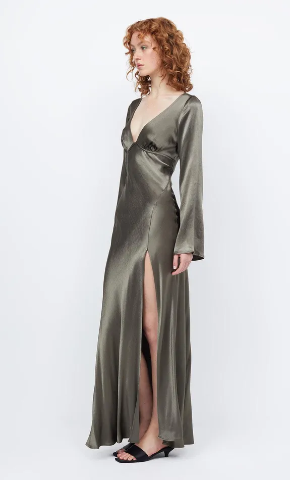 Bec Bridge Prom Dresses Women REN LONG SLEEVE MAXI DRESS 8211 DARK WILLOW