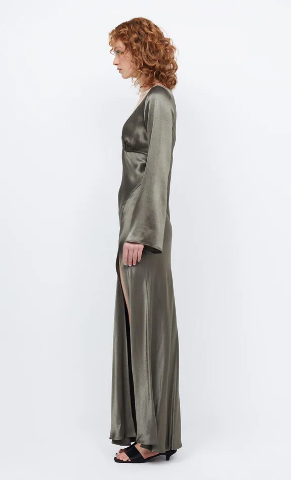 Bec Bridge Prom Dresses Women REN LONG SLEEVE MAXI DRESS 8211 DARK WILLOW