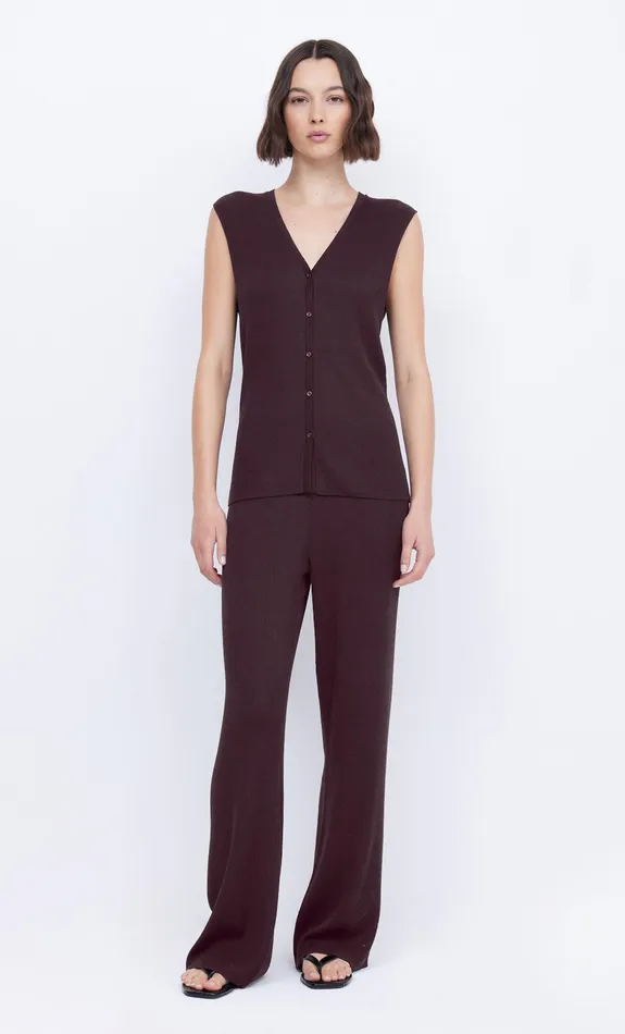 Bec Bridge Sleeveless Women AMALFI VEST 8211 CHOCOLATE