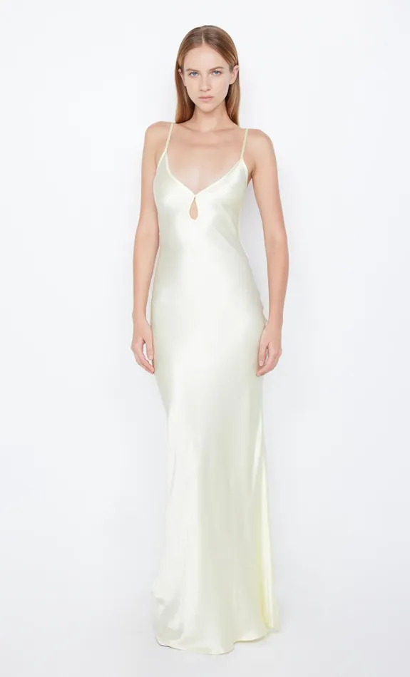 Bec Bridge Wedding Guest Women CEDAR CITY MAXI DRESS 8211 ICE YELLOW