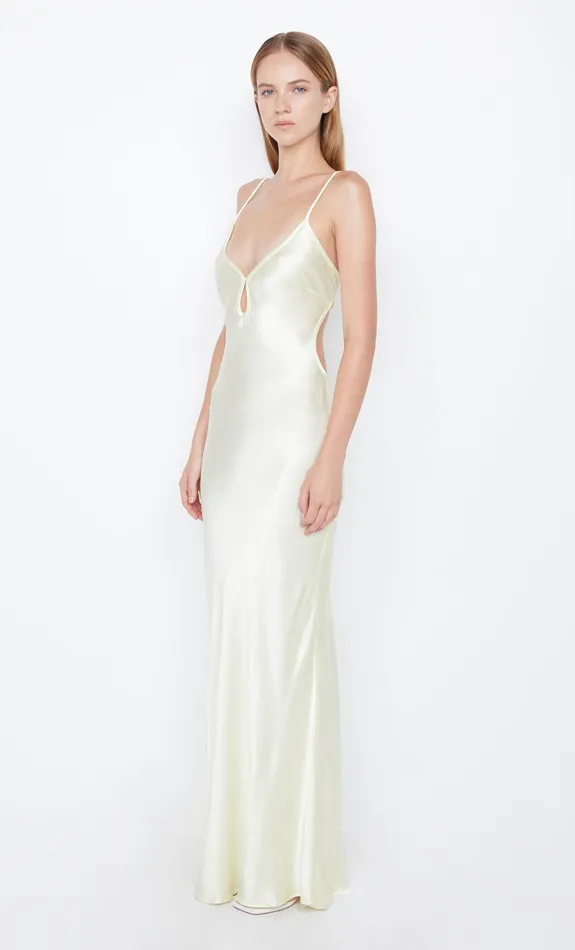Bec Bridge Wedding Guest Women CEDAR CITY MAXI DRESS 8211 ICE YELLOW