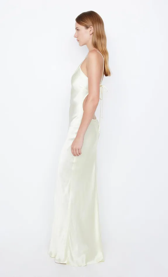 Bec Bridge Wedding Guest Women CEDAR CITY MAXI DRESS 8211 ICE YELLOW