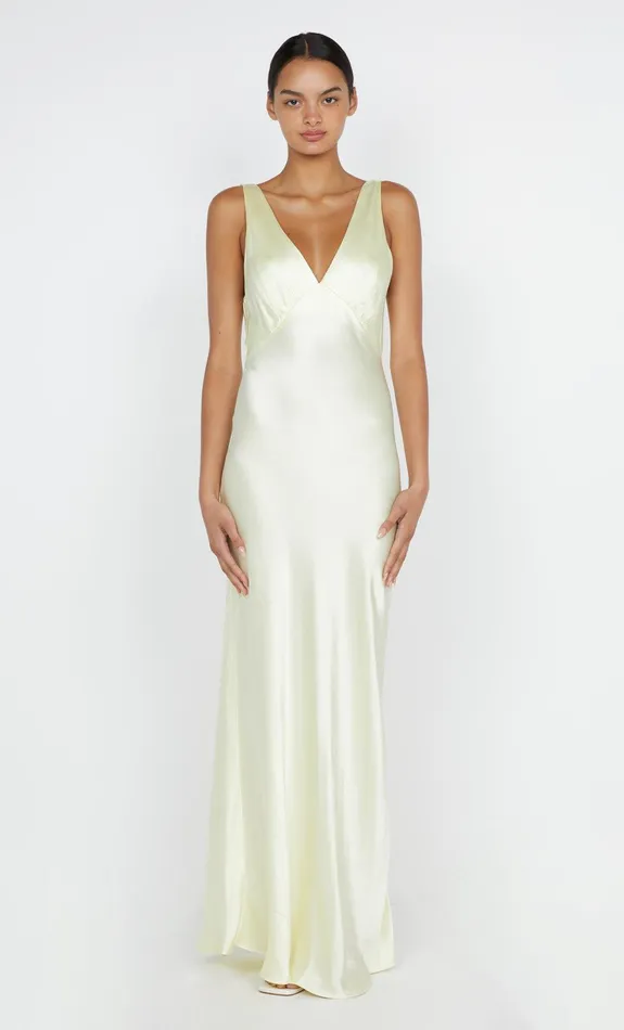 Bec Bridge Wedding Guest Women MOON DANCE VERONA DRESS 8211 ICE YELLOW