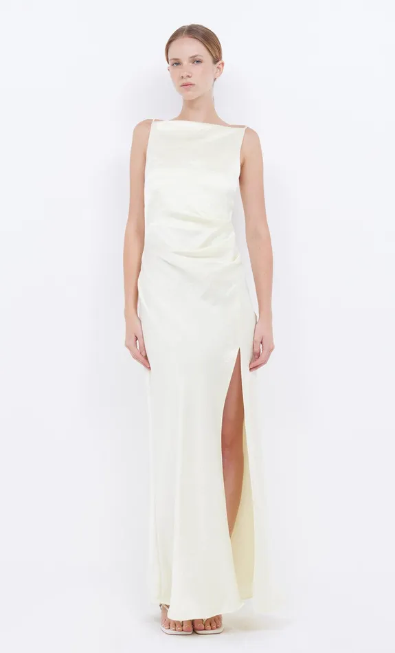 Bec Bridge Wedding Guest Women THE DREAMER MAXI DRESS 8211 ICE YELLOW