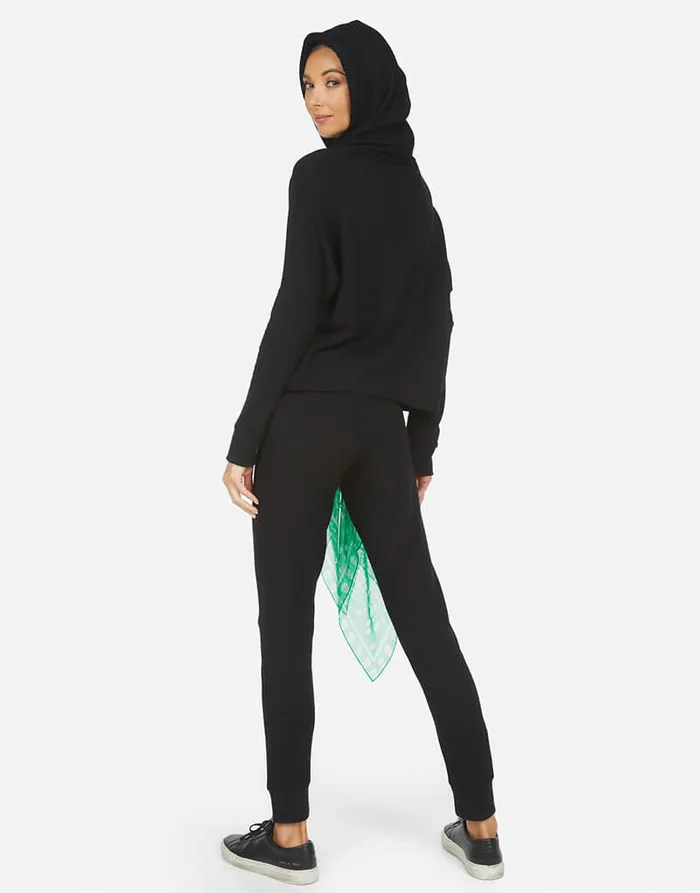 Belinda Scarf Black Green Skull Women039s Lauren Moshi Hoodies