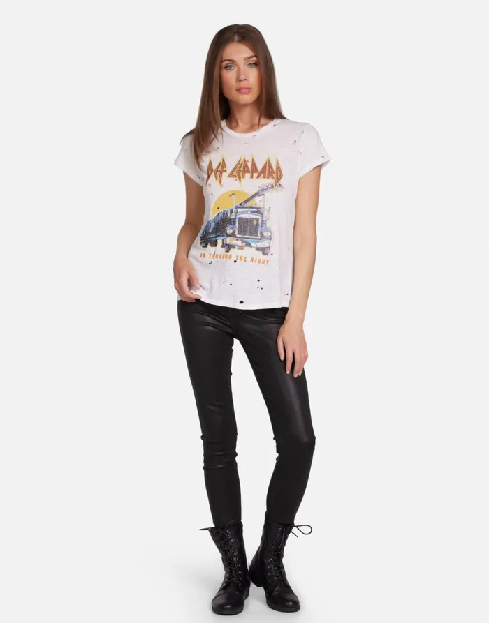 Bess Def Leppard Truck Milk Women039s Lauren Moshi Short Sleeve
