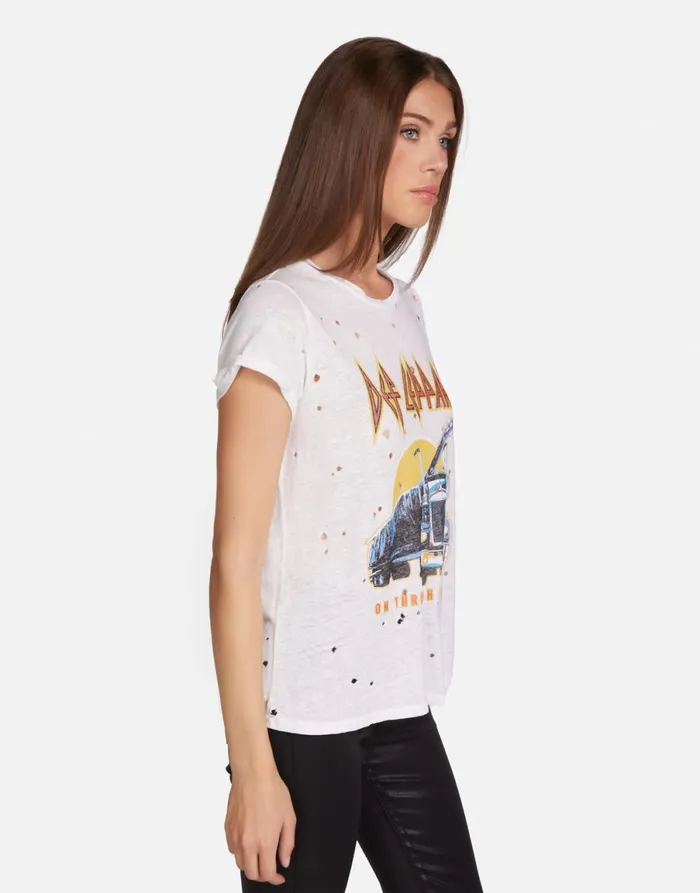 Bess Def Leppard Truck Milk Women039s Lauren Moshi Short Sleeve