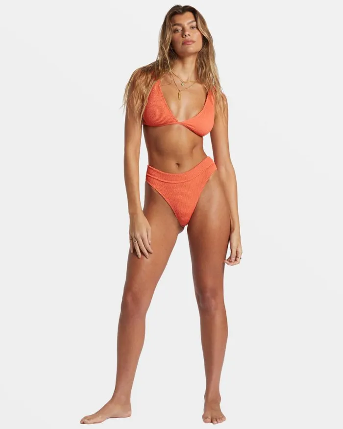 Billabong Bikinis Summer High Ava Tank Bikini Top Papaya 8211 Women