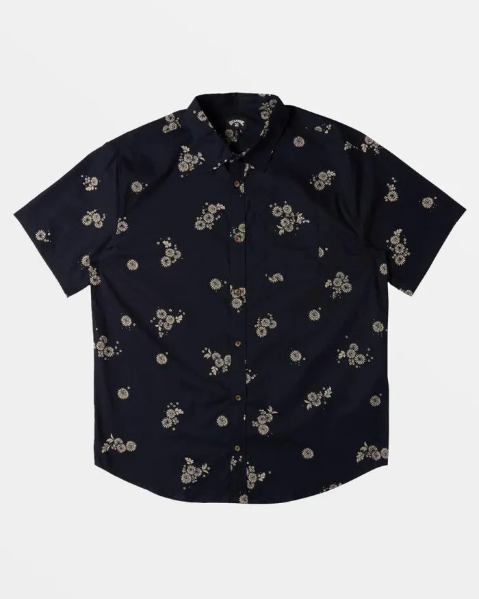 Billabong Boys039 Tops Boys Sundays Mini Short Sleeve Shirt Midnight 8211 Men