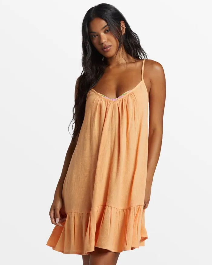 Billabong Dresses Beach Vibes Beach CoverUp Tangy Peach 8211 Women