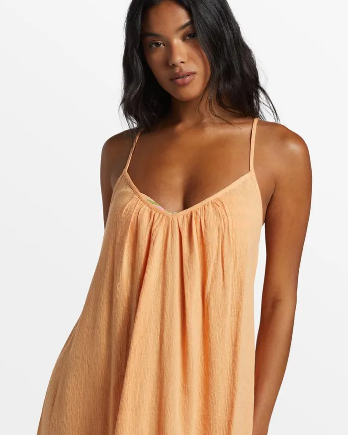 Billabong Dresses Beach Vibes Beach CoverUp Tangy Peach 8211 Women