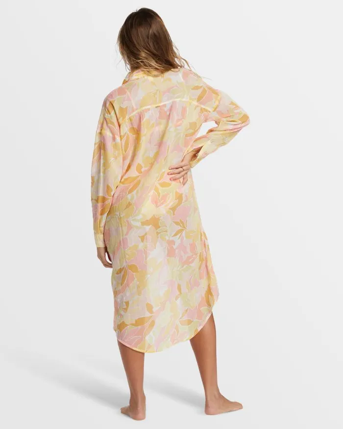 Billabong Dresses Daylight Dreamin Midi Shirt Swim CoverUp Multi 8211 Women Billabong Dresses Daylight Dreamin Midi Shirt Swim CoverUp Multi 8211 Women