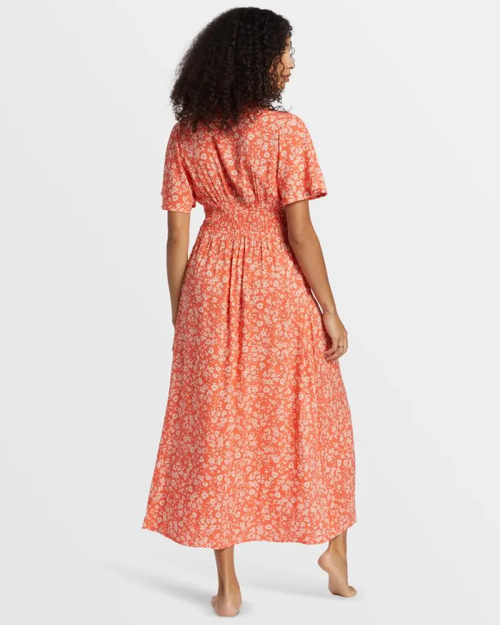 Billabong Dresses Floral Dreamer Maxi Dress Papaya 8211 Women Billabong Dresses Floral Dreamer Maxi Dress Papaya 8211 Women