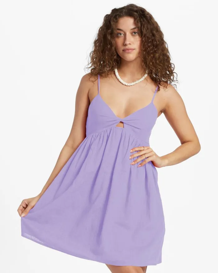 Billabong Dresses In A Twist Dress Peaceful Lilac 8211 Women