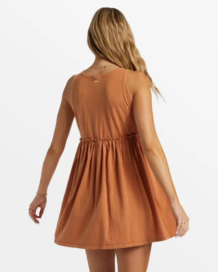 Billabong Dresses Seaside Tank Mini Dress Toffee 8211 Women