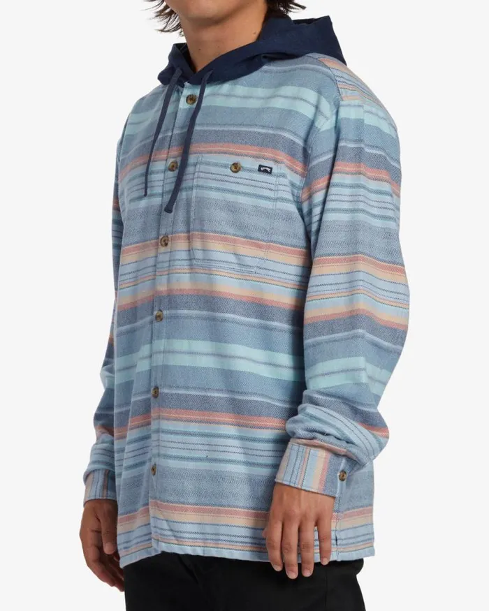 Billabong Flannels Baja Hooded Long Sleeve Flannel Shirt Maya Blue 8211 Men Billabong Flannels Baja Hooded Long Sleeve Flannel Shirt Maya Blue 8211 Men