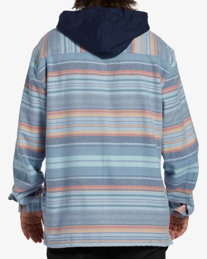 Billabong Flannels Baja Hooded Long Sleeve Flannel Shirt Maya Blue 8211 Men Billabong Flannels Baja Hooded Long Sleeve Flannel Shirt Maya Blue 8211 Men