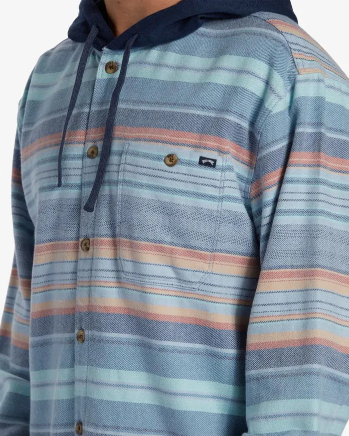 Billabong Flannels Baja Hooded Long Sleeve Flannel Shirt Maya Blue 8211 Men Billabong Flannels Baja Hooded Long Sleeve Flannel Shirt Maya Blue 8211 Men