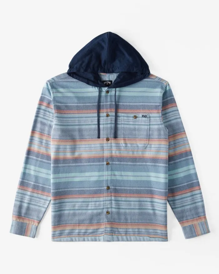 Billabong Flannels Baja Hooded Long Sleeve Flannel Shirt Maya Blue 8211 Men Billabong Flannels Baja Hooded Long Sleeve Flannel Shirt Maya Blue 8211 Men