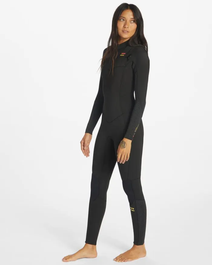 Billabong Fullsuits 43 Synergy Chest Zip Full Wetsuit Wild Black 8211 Women