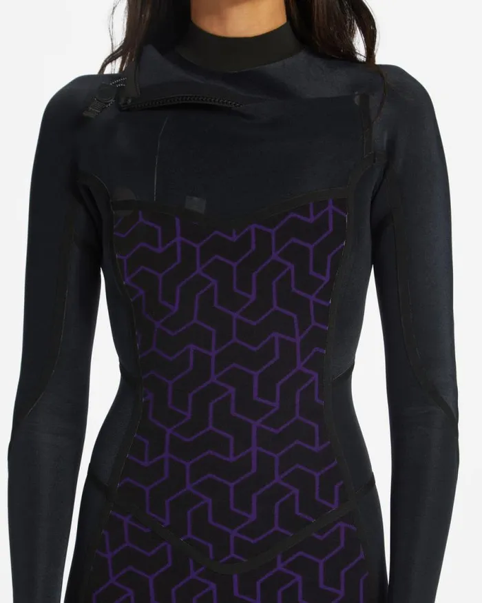 Billabong Fullsuits 43 Synergy Chest Zip Full Wetsuit Wild Black 8211 Women