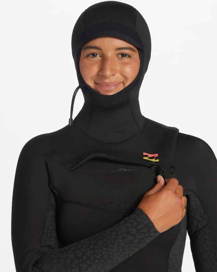 Billabong Fullsuits 54 Synergy Hooded Chest Zip Full Wetsuit Wild Black 8211 Women Billabong Fullsuits 54 Synergy Hooded Chest Zip Full Wetsuit Wild Black 8211 Women