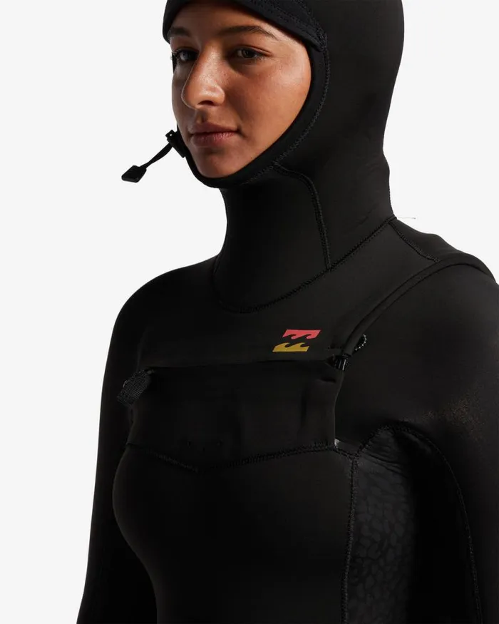 Billabong Fullsuits 54 Synergy Hooded Chest Zip Full Wetsuit Wild Black 8211 Women Billabong Fullsuits 54 Synergy Hooded Chest Zip Full Wetsuit Wild Black 8211 Women
