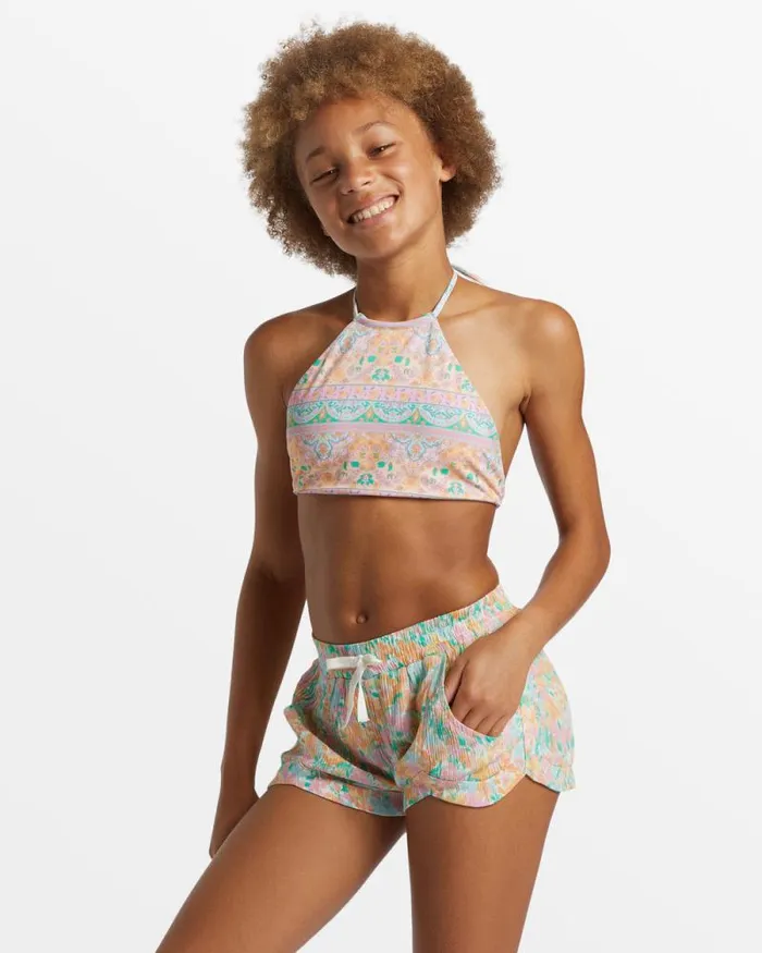 Billabong Girls039 Bottoms Girls Mad For You Elastic Waist Shorts Peach Punch 8211 Women Billabong Girls039 Bottoms Girls Mad For You Elastic Waist Shorts Peach Punch 8211 Women