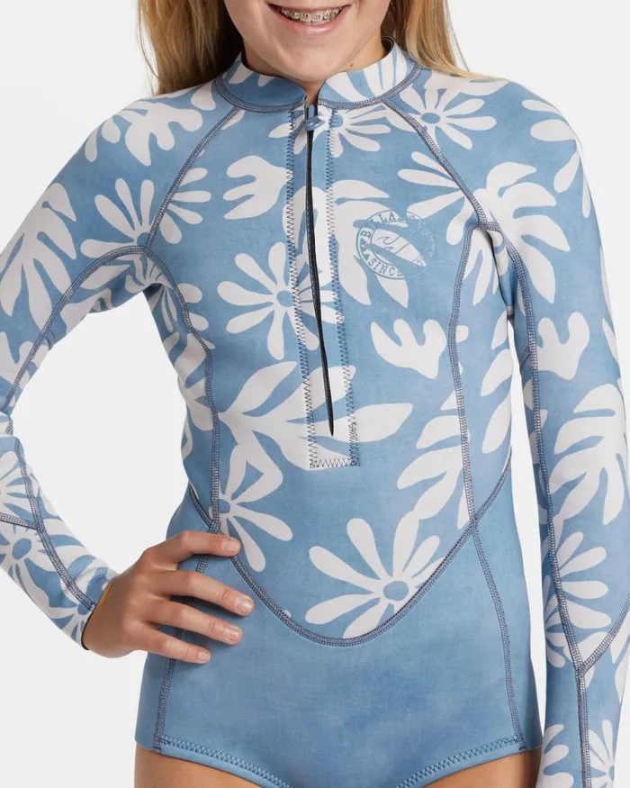 Billabong Girls039 Swim Girls 814 22mm Salty Dayz Natural Upcycler Front Zip Long Sleeve Springsuit Blue Shadow 8211 Women Billabong Girls039 Swim Girls 814 22mm Salty Dayz Natural Upcycler Front Zip Long Sleeve Springsuit Blue Shadow 8211 Women