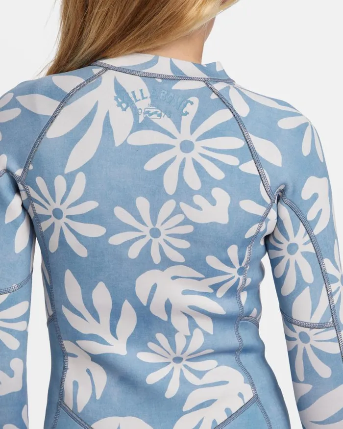 Billabong Girls039 Swim Girls 814 22mm Salty Dayz Natural Upcycler Front Zip Long Sleeve Springsuit Blue Shadow 8211 Women Billabong Girls039 Swim Girls 814 22mm Salty Dayz Natural Upcycler Front Zip Long Sleeve Springsuit Blue Shadow 8211 Women