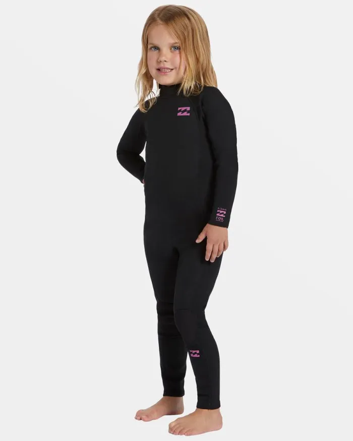 Billabong Girls039 Swim Toddler Girls 32mm Foil Back Zip Wetsuit Black Orchid 8211 Women Billabong Girls039 Swim Toddler Girls 32mm Foil Back Zip Wetsuit Black Orchid 8211 Women