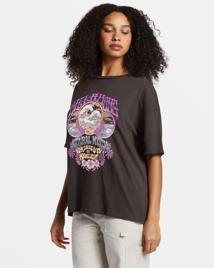 Billabong Graphic Tees and Tanks Natural Mystic TShirt Off Black 8211 Women Billabong Graphic Tees and Tanks Natural Mystic TShirt Off Black 8211 Women