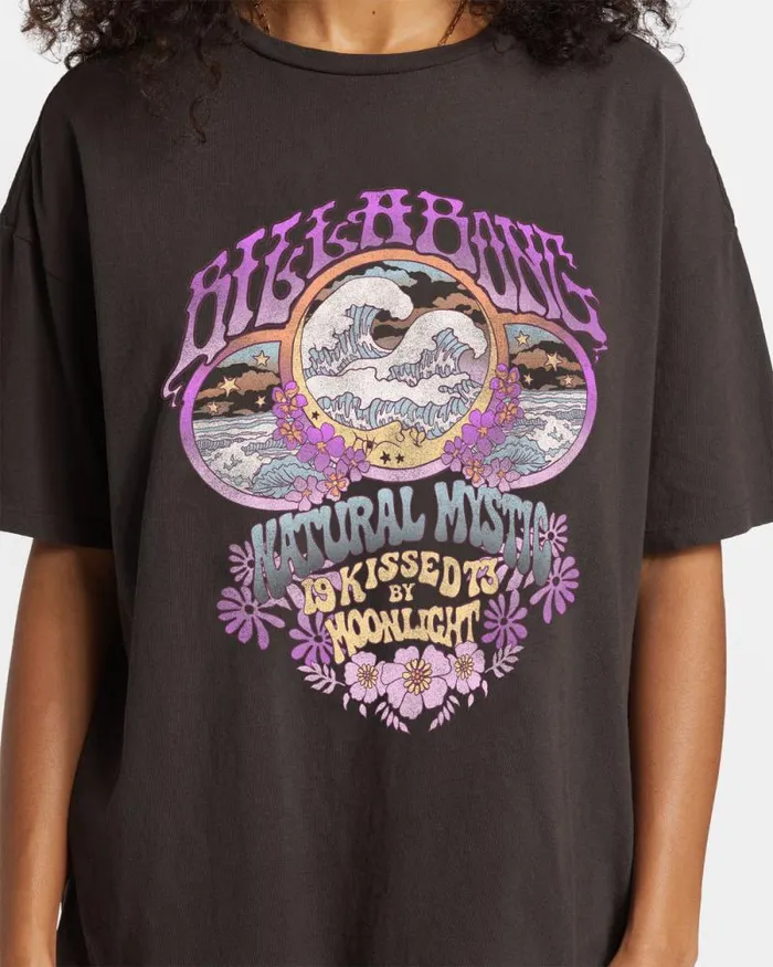 Billabong Graphic Tees and Tanks Natural Mystic TShirt Off Black 8211 Women Billabong Graphic Tees and Tanks Natural Mystic TShirt Off Black 8211 Women