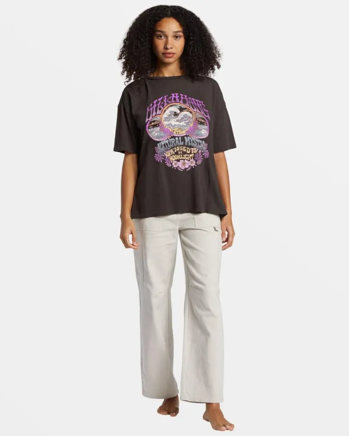 Billabong Graphic Tees and Tanks Natural Mystic TShirt Off Black 8211 Women Billabong Graphic Tees and Tanks Natural Mystic TShirt Off Black 8211 Women