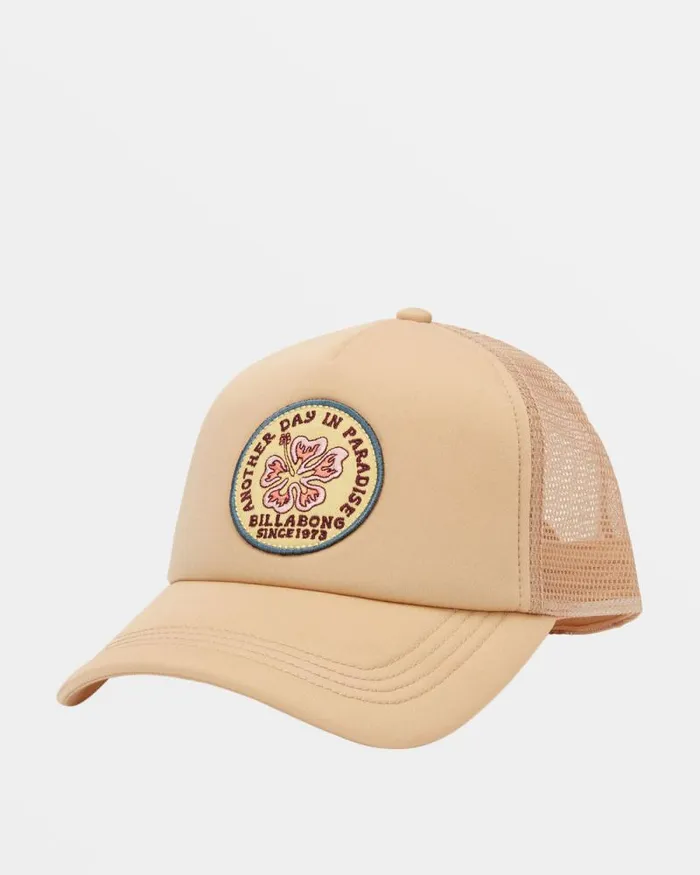 Billabong Hats and Beanies Across Waves Trucker Hat Khaki 8211 Women