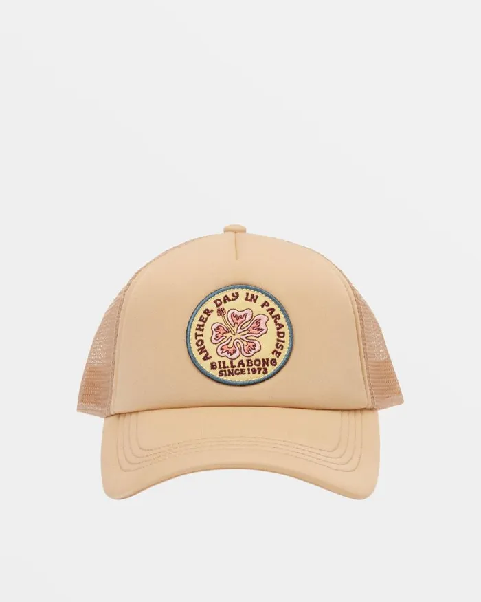 Billabong Hats and Beanies Across Waves Trucker Hat Khaki 8211 Women