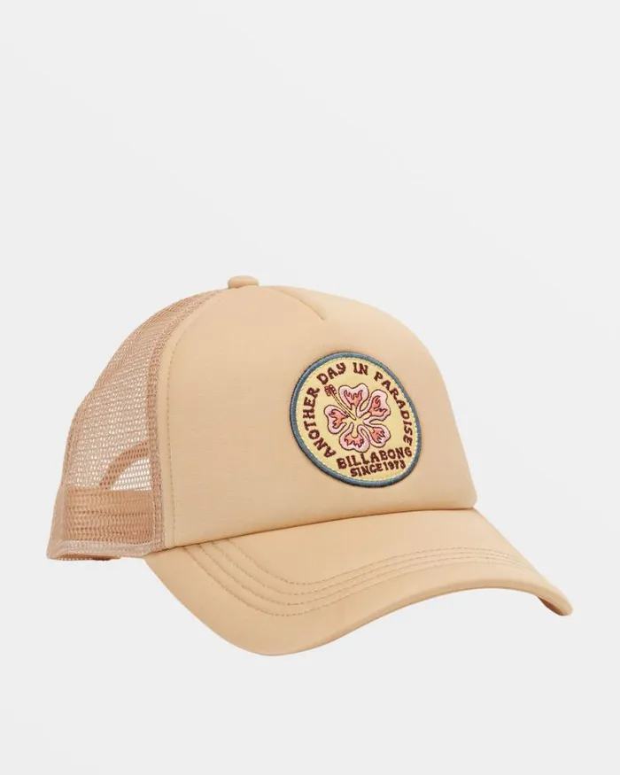 Billabong Hats and Beanies Across Waves Trucker Hat Khaki 8211 Women