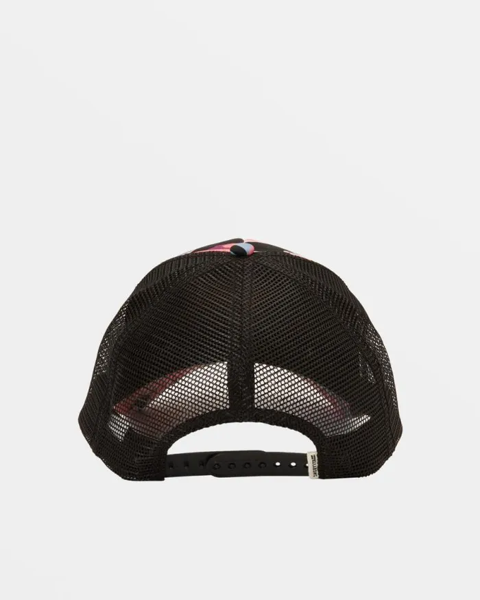 Billabong Hats and Beanies Heritage Mashup Trucker Hat Black Multi 8211 Women