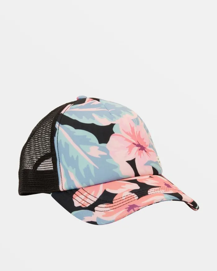 Billabong Hats and Beanies Heritage Mashup Trucker Hat Black Multi 8211 Women