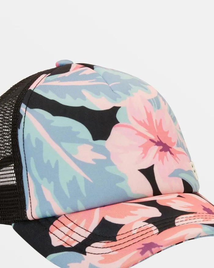 Billabong Hats and Beanies Heritage Mashup Trucker Hat Black Multi 8211 Women