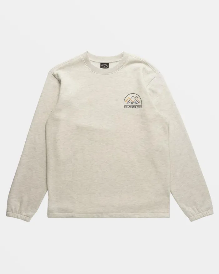 Billabong Hoodies and Fleece Compass Crewneck Sweatshirt Oatmeal Heather 8211 Men Billabong Hoodies and Fleece Compass Crewneck Sweatshirt Oatmeal Heather 8211 Men