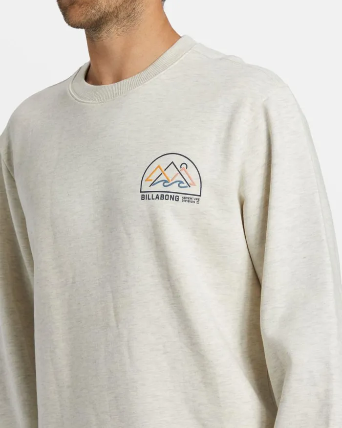 Billabong Hoodies and Fleece Compass Crewneck Sweatshirt Oatmeal Heather 8211 Men Billabong Hoodies and Fleece Compass Crewneck Sweatshirt Oatmeal Heather 8211 Men