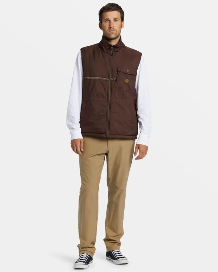Billabong Jackets Trail Reversible Vest Java 8211 Men Billabong Jackets Trail Reversible Vest Java 8211 Men