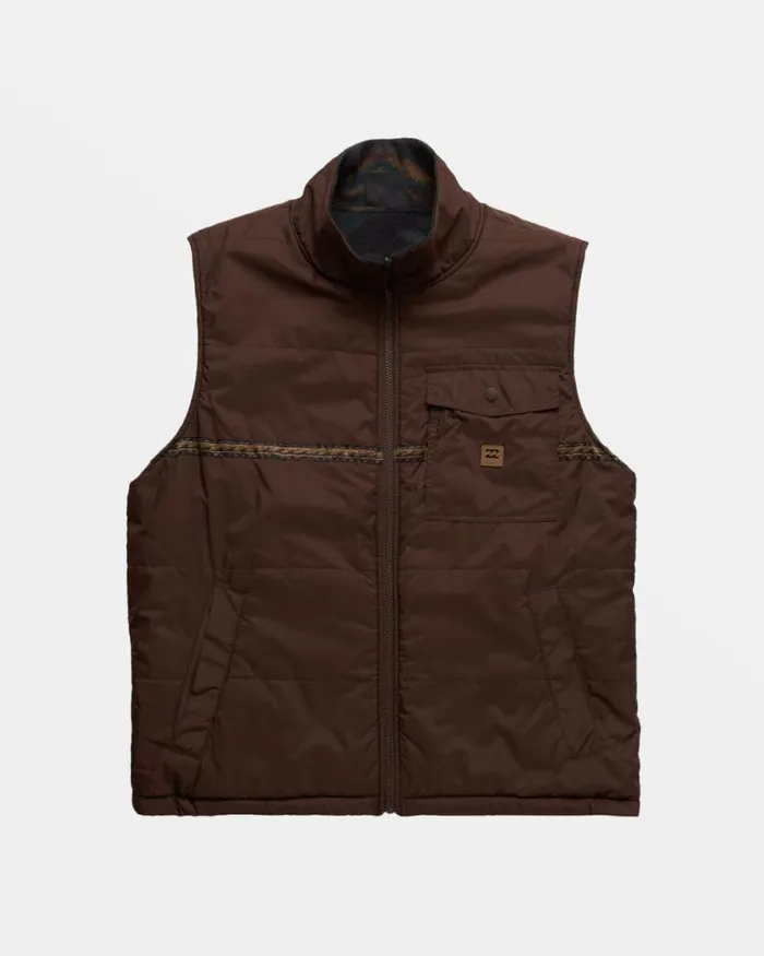Billabong Jackets Trail Reversible Vest Java 8211 Men Billabong Jackets Trail Reversible Vest Java 8211 Men