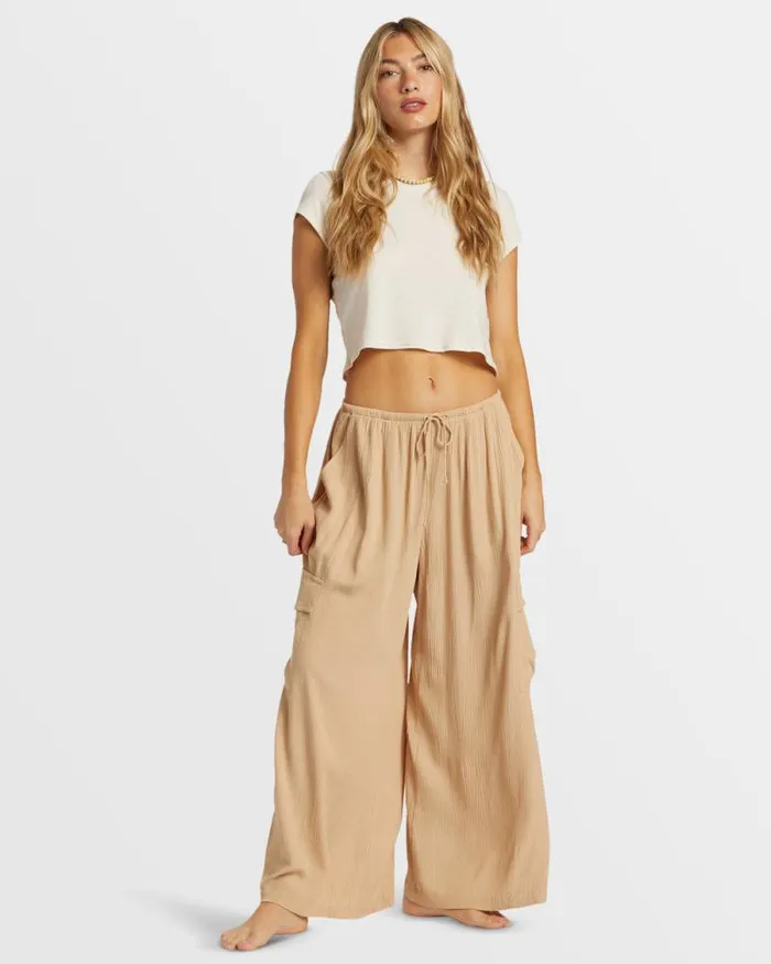 Billabong Jeans and Pants Beach Babe Beach Cargo Pants Khaki 8211 Women