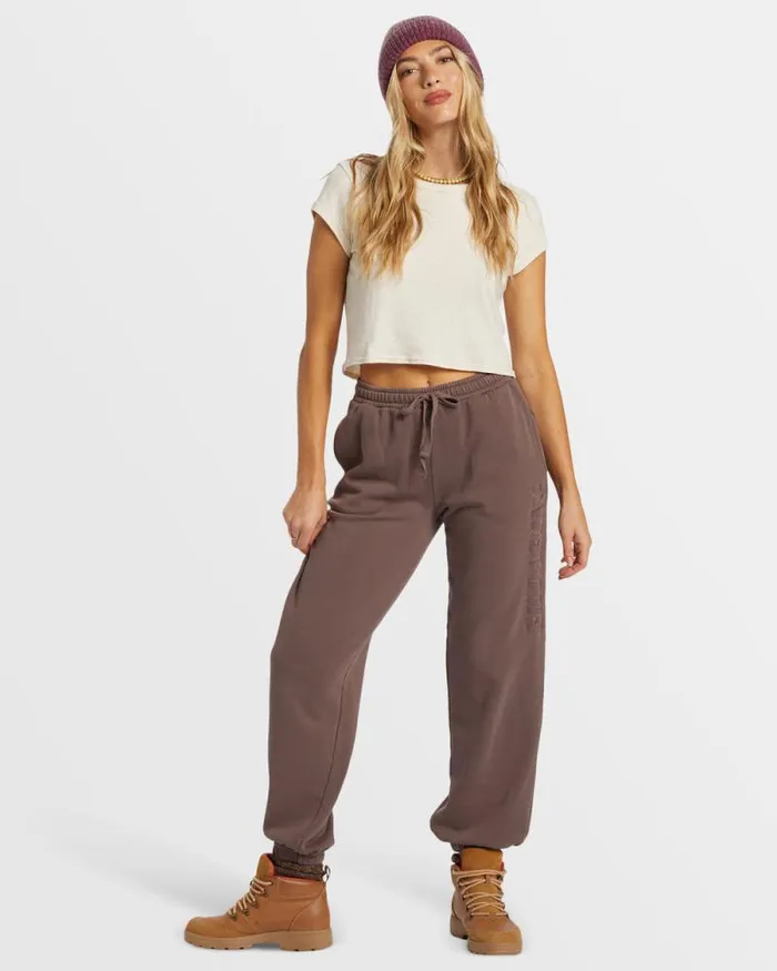 Billabong Jeans and Pants Palmin Elastic Waist Joggers Kona 8211 Women Billabong Jeans and Pants Palmin Elastic Waist Joggers Kona 8211 Women